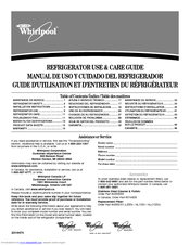 WHIRLPOOL 2314474 Use & Care Manual