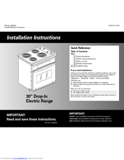 WHIRLPOOL 8300649 Installation Instructions