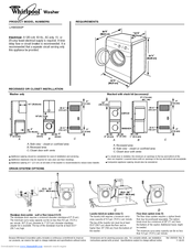 WHIRLPOOL LHW0050P Dimensions And Installation Information