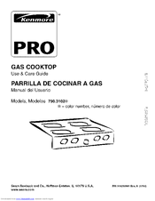 Kenmore 3102 - Pro 30 in. Gas Cooktop Use And Care Manual