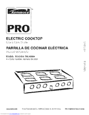 Kenmore 4050 - Pro 36 in. Electric Slide-In Cooktop Use And Care Manual