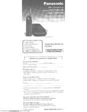 Panasonic KX-TC901-W Operating Instructions Manual
