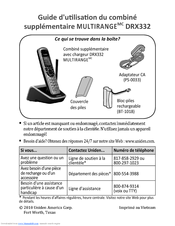 Uniden MULTIRANGE DRX332 Manuel Du Propriétaire