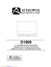 Audiovox D1909 Owner's Manual