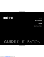 Uniden DXAI4288-2 Guide Utilisateur