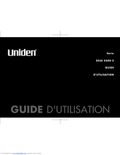 Uniden DXAI5588-2 Series Guide Utilisateur