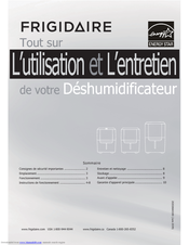 Frigidaire FAD504DUD L'utilisation Et L'entretien