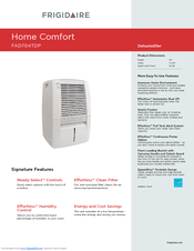 Frigidaire Home Comfort FAD704TDP Product Specifications