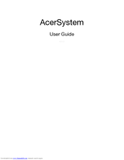 Acer Aspire X3995 User Manual
