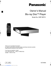 Panasonic DMP-BBT01 Owner's Manual