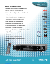 Philips DVD751AT Specifications