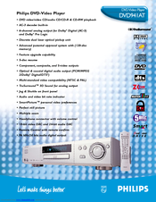 Philips DVD941AT Specifications