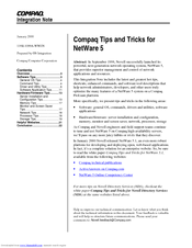 Compaq ProLiant Series Integration Notes