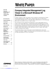 Compaq Integrated Management Log Viewer White Paper