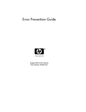 HP NeoServer 150 Error Prevention Manual