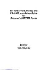 Compaq LH4r - NetServer - 256 MB RAM Installation Manual