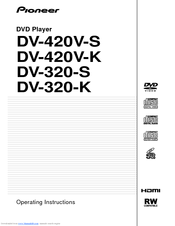 Pioneer DV320K - MULTISYSTEM REGION FREE DVD PLAYER.ALL REGIONS 0-6 Operating Instructions Manual