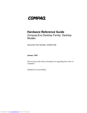 Compaq 470022-515 - Evo - D300 Hardware Reference Manual