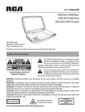 RCA DRC99310KR User Manual
