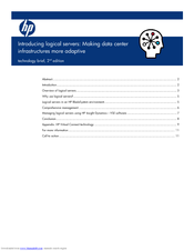 Compaq Introducing logical servers: Making data center infrastructures more adaptive Introduction Manual