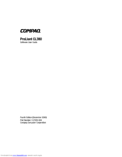 Compaq CL380 - ProLiant - 256 MB RAM Software User's Manual