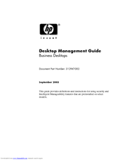 Compaq d538 - Convertible Minitower Desktop PC Management Manual