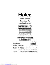 Haier HWR08XC7 8,000 User Manual