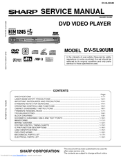 Sharp DV-SL90UM Service Manual