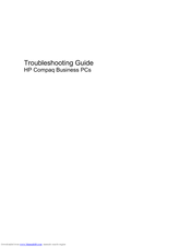 Compaq dx2810 - Microtower PC Troubleshooting Manual