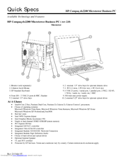HP dx2280 - Microtower PC Quickspecs