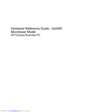 HP Compaq dx2450 Hardware Reference Manual