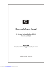 HP Compaq dx2480 Hardware Reference Manual