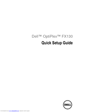Dell OptiPlex FX130 Quick Setup Manual