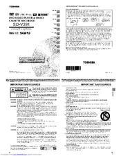 Toshiba SD-V391 Owner's Manual