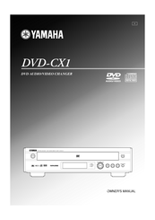 Yamaha DVD-CX1 Owner's Manual