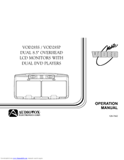 Audiovox VOD285S - Dual LCD Monitors Operation Manual