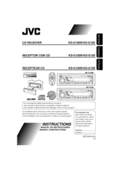 JVC G120R - Radio / CD Player Instructions Manual