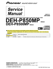Pioneer DEH-P850MPUC Service Manual