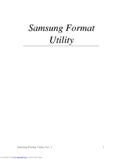 Samsung HXSU016BA - S1 Mini - Hard Drive User Manual