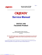 OKIDATA OF1000 Service Manual