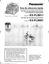 Panasonic KX FLB801 - B/W Laser - All-in-One Guía De Referencia Rápida