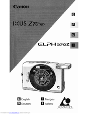 Canon 370Z - ELPH - Camera Instruction Manual
