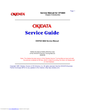 Oki OKIFAX 5800 Service Manual