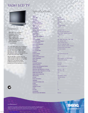 BenQ VA261 Specifications