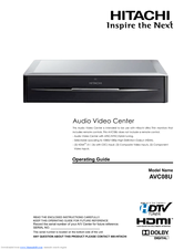 Hitachi AVC08U - Digital TV Tuner Operating Manual