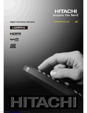 Hitachi L32HP01U User Manual
