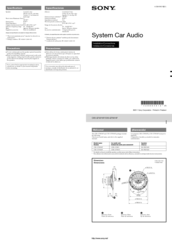 Sony CXS-GT4016F Installation/Connections