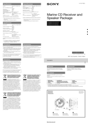 Sony CXS-M2016 Installation/Connections