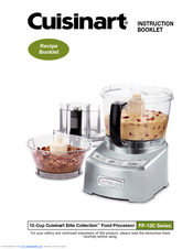 Cuisinart FP-12C Series Instruction Booklet