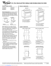 WHIRLPOOL GBS309PVB Dimensions